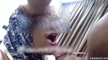 Genjot Tante Minxrose Berhijab Crot di Mulut