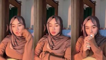 Nana Cantik Jilbab Coklat Sengaja Pamer Belahan Instagram