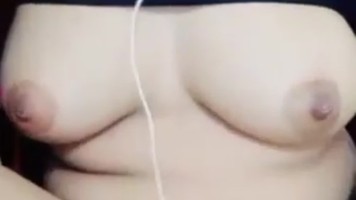 Jilbab Biru Omek Live Buka Baju